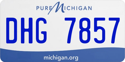 MI license plate DHG7857