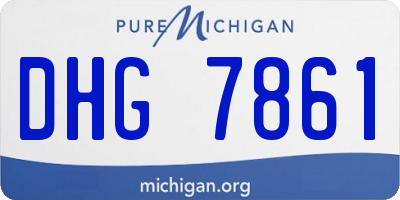MI license plate DHG7861
