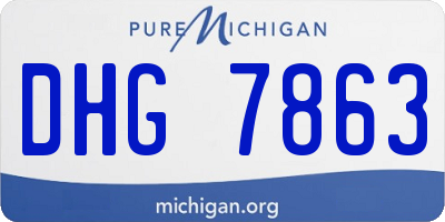 MI license plate DHG7863