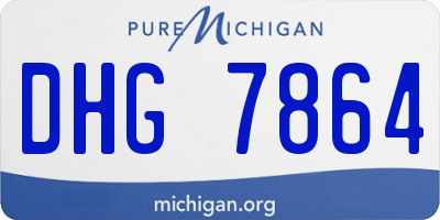 MI license plate DHG7864