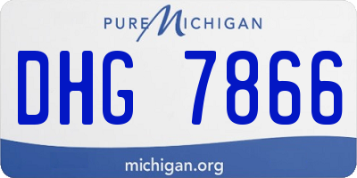 MI license plate DHG7866