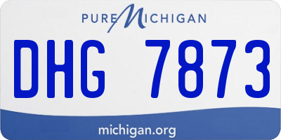 MI license plate DHG7873