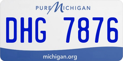 MI license plate DHG7876
