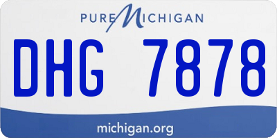 MI license plate DHG7878