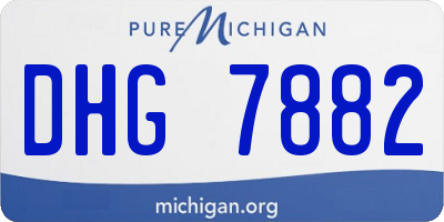 MI license plate DHG7882