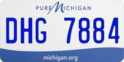 MI license plate DHG7884