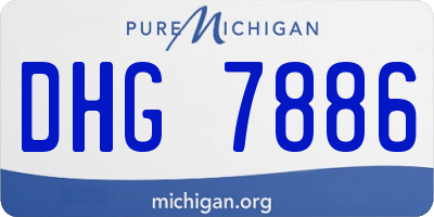MI license plate DHG7886