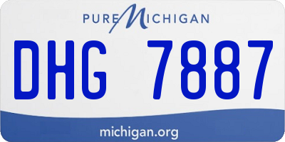 MI license plate DHG7887