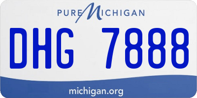 MI license plate DHG7888