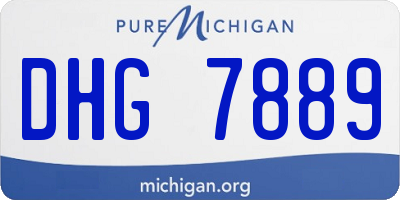 MI license plate DHG7889