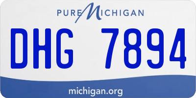 MI license plate DHG7894
