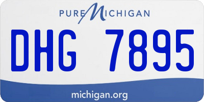 MI license plate DHG7895