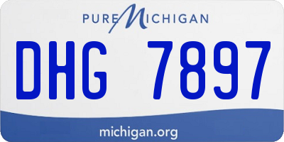 MI license plate DHG7897