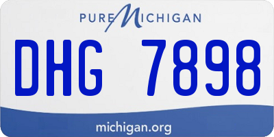 MI license plate DHG7898