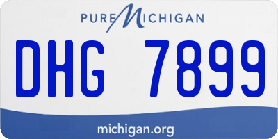MI license plate DHG7899