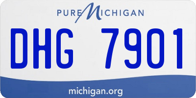 MI license plate DHG7901