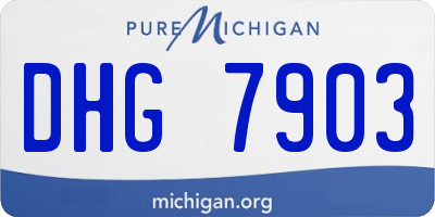 MI license plate DHG7903