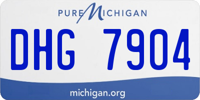 MI license plate DHG7904