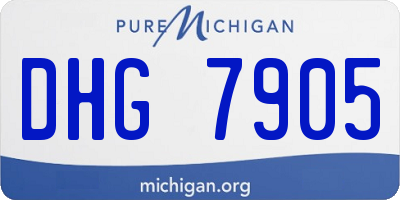 MI license plate DHG7905