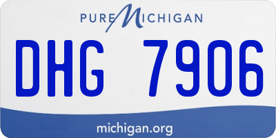 MI license plate DHG7906