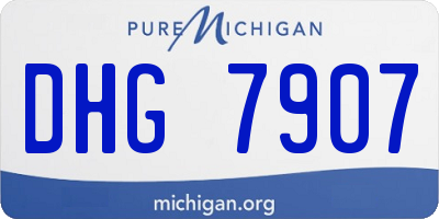 MI license plate DHG7907