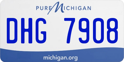 MI license plate DHG7908