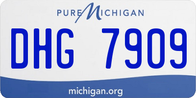 MI license plate DHG7909