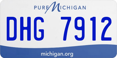 MI license plate DHG7912