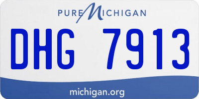 MI license plate DHG7913