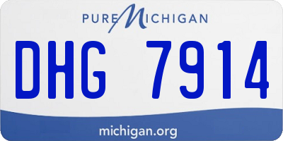 MI license plate DHG7914
