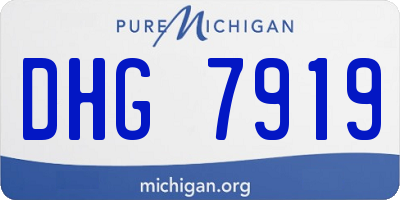MI license plate DHG7919