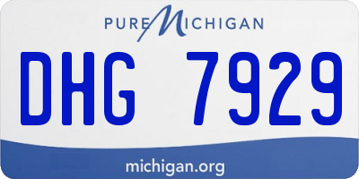 MI license plate DHG7929