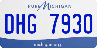 MI license plate DHG7930