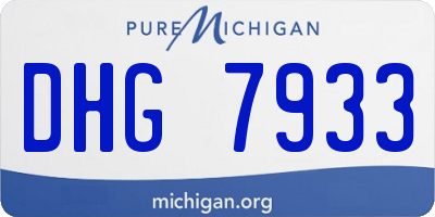 MI license plate DHG7933