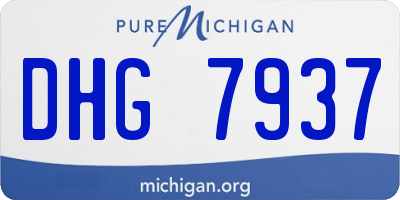 MI license plate DHG7937