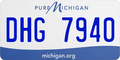 MI license plate DHG7940
