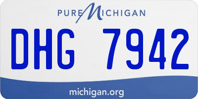 MI license plate DHG7942