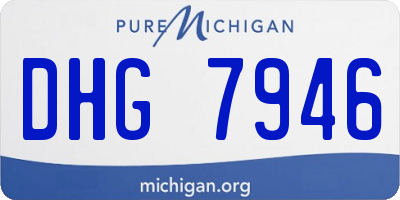 MI license plate DHG7946
