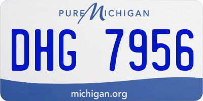MI license plate DHG7956