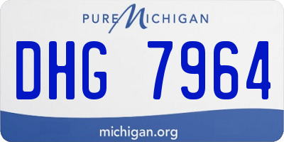 MI license plate DHG7964