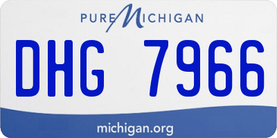 MI license plate DHG7966