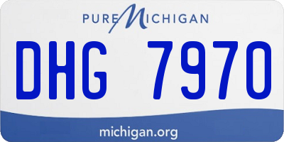 MI license plate DHG7970