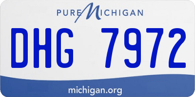 MI license plate DHG7972