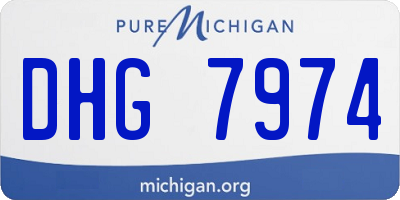 MI license plate DHG7974