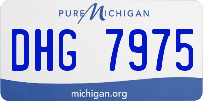 MI license plate DHG7975