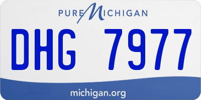 MI license plate DHG7977
