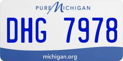 MI license plate DHG7978
