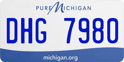 MI license plate DHG7980