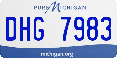 MI license plate DHG7983
