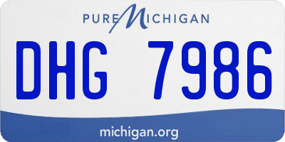 MI license plate DHG7986